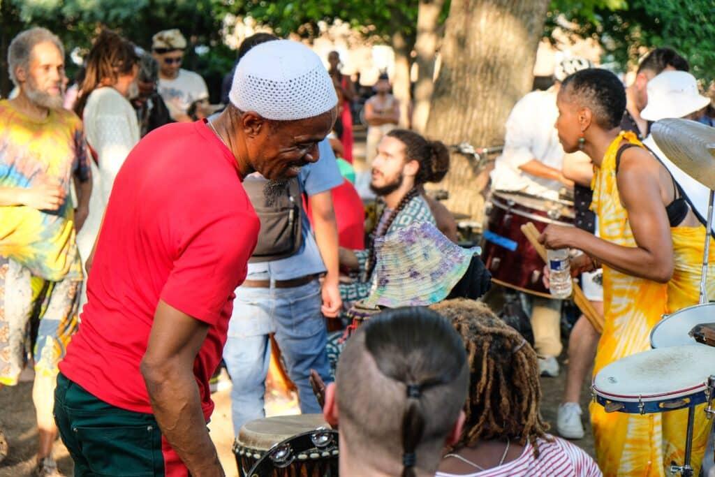 community engagement through
<p>music