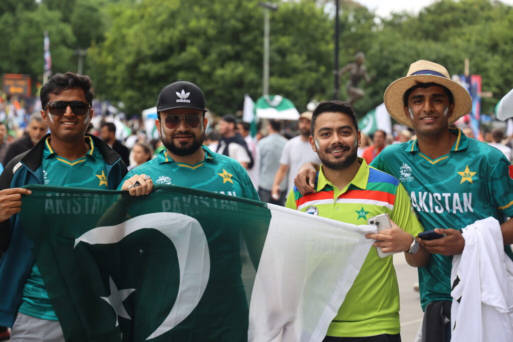 Cricket fans showing the flag of Pakistan in South Asian Engagement Strategy